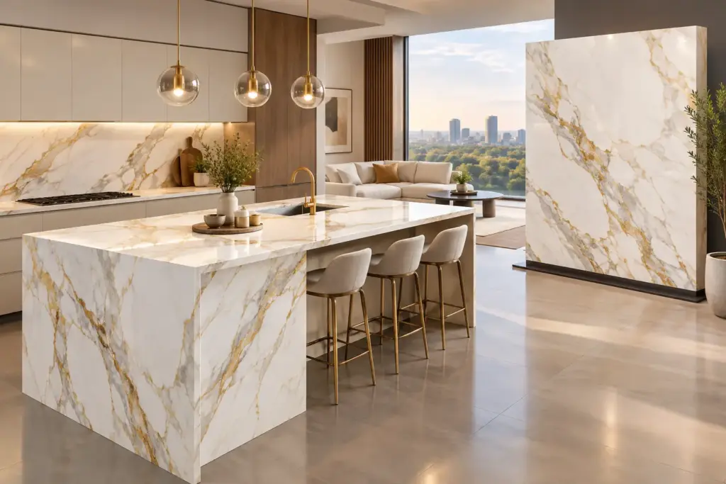 Calacatta Gold Slabs for Elevated Interiors