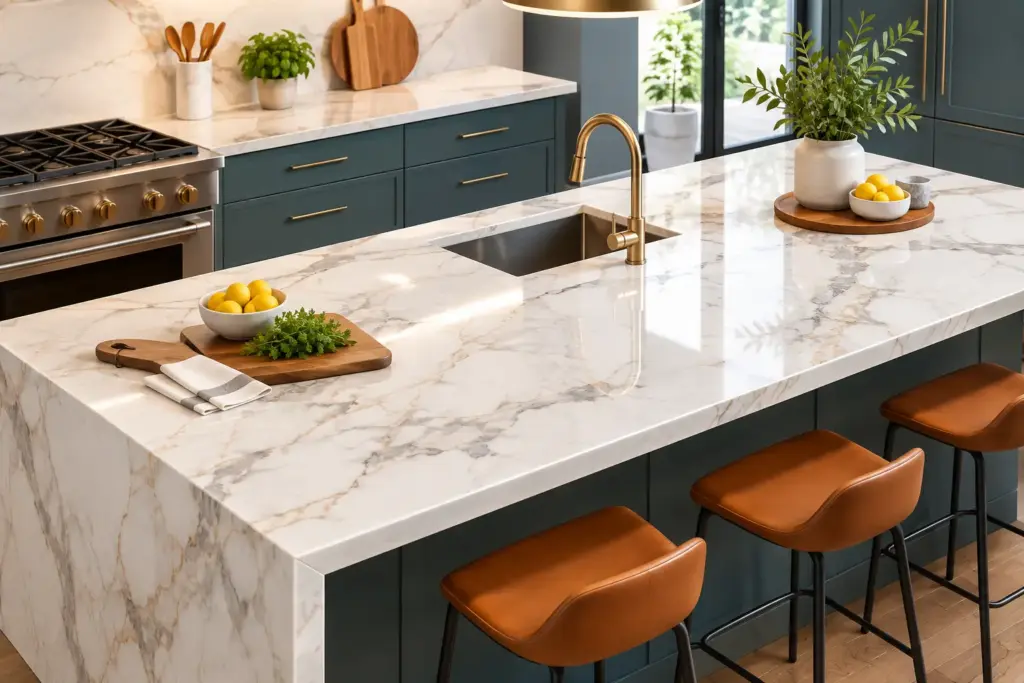 Marble Look Countertops That Work Harder